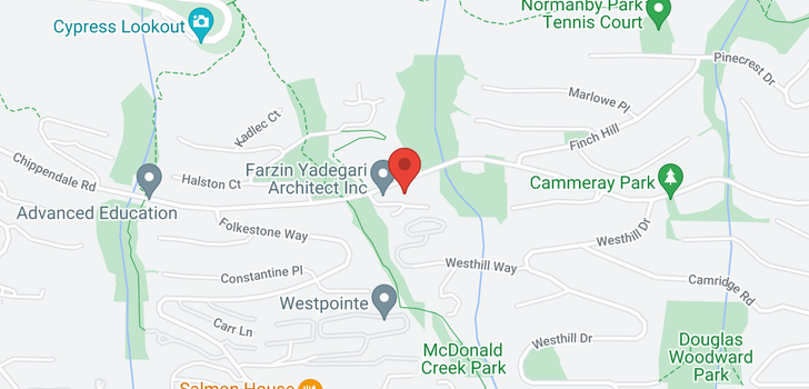 map of 101 2200 CHIPPENDALE ROAD